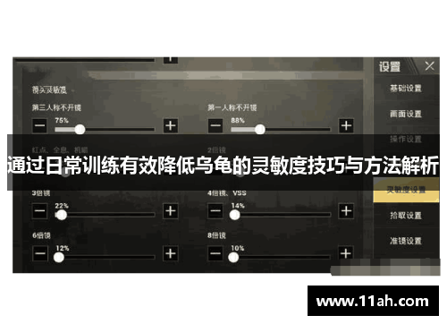 通过日常训练有效降低乌龟的灵敏度技巧与方法解析